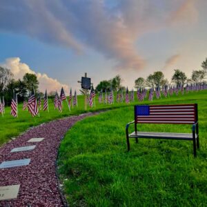 Rosary Walk Bench