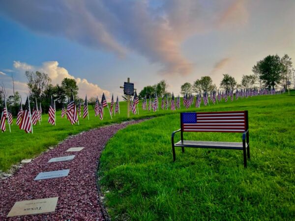 Rosary Walk Bench